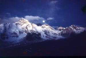 Full Moon Rise on Everest